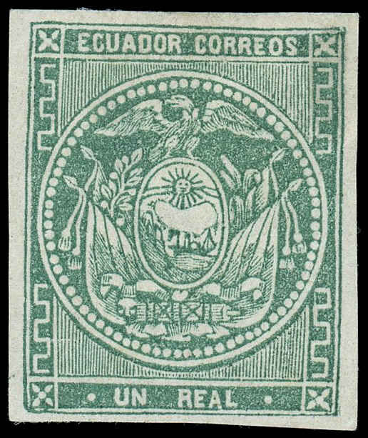 Buy Ecuador #5 - Coat of Arms (1865) | Arpin Philately