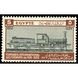 egypt stamp 168 locomotive of 1852 1933