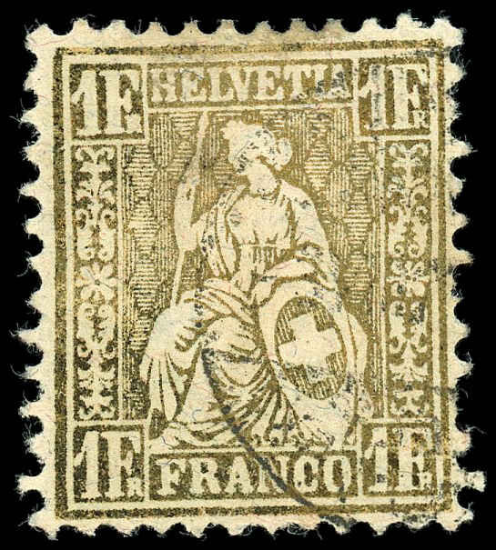 Buy Switzerland #68 - Helvetia (1881) 50¢ | Arpin Philately