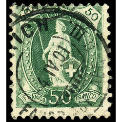 switzerland stamp 96 helvetia numeral 50 1899