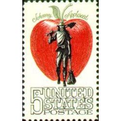 us stamp postage issues 1317 johnny appleseed 5 1966