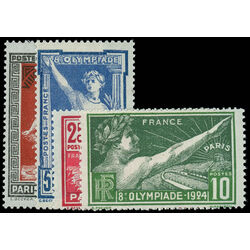 france stamp 198 201 8th olympic games paris 1924