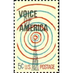 us stamp 1329 voice of america 5 1967