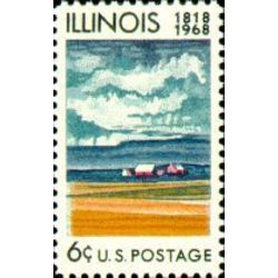 us stamp 1339 illinois statehood 6 1968