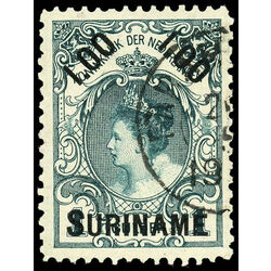 surinam stamp 37 queen wilhelmina 1900