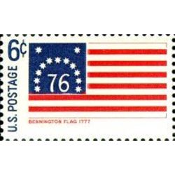 us stamp 1348 flag bennington 6 1968