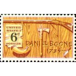 us stamp 1357 daniel boone 6 1968