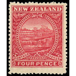 new zealand stamp 76 white terrace rotomahana 1898