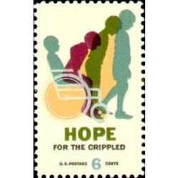 us stamp 1385 hope for the crippled 6 1969