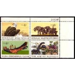 us stamp 1390a natural history block of 4 24 1970