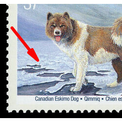 canada stamp 1219i canadian eskimo dog 37 1988 PB UR