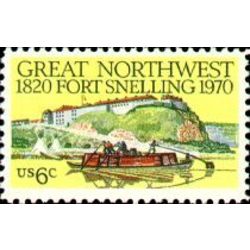 us stamp postage issues 1409 fort snelling 6 1970