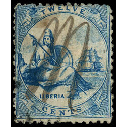 liberia stamp 2 liberia 1860