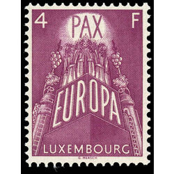 luxembourg stamp 331 united europa 1957