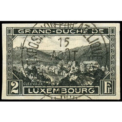 luxembourg stamp b66 view of clervaux 1935