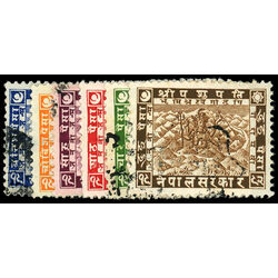 nepal stamp 38 43 siva mahadeva 1935