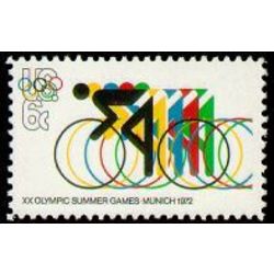 us stamp 1460 olympic games cycling 6 1972