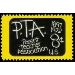 us stamp postage issues 1463 parent teacher association 8 1972