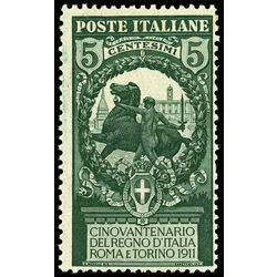 italy stamp 120 symbol of valor 1911