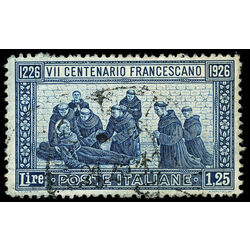 italy stamp 182a st francis death 1926