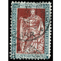 italy stamp 203 emmanuel philibert duke of savoy 1928