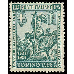 italy stamp 207 philibert and italian soldier of 1918 1928