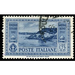 italy stamp 287 rock of quarto 1932