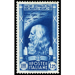 italy stamp 348 leonardo da vinci 1935