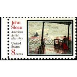 us stamp postage issues 1433 artist sloan 8 1971