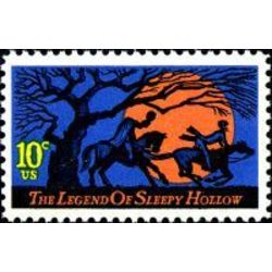 us stamp 1548 american folklore sleepy hollow 10 1974