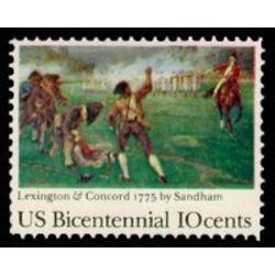 us stamp 1563 lexington concord battle 10 1975