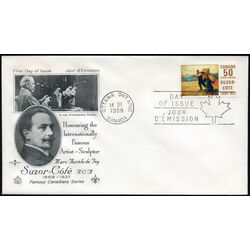 canada stamp 492 suzor cote 50 1969 FDC