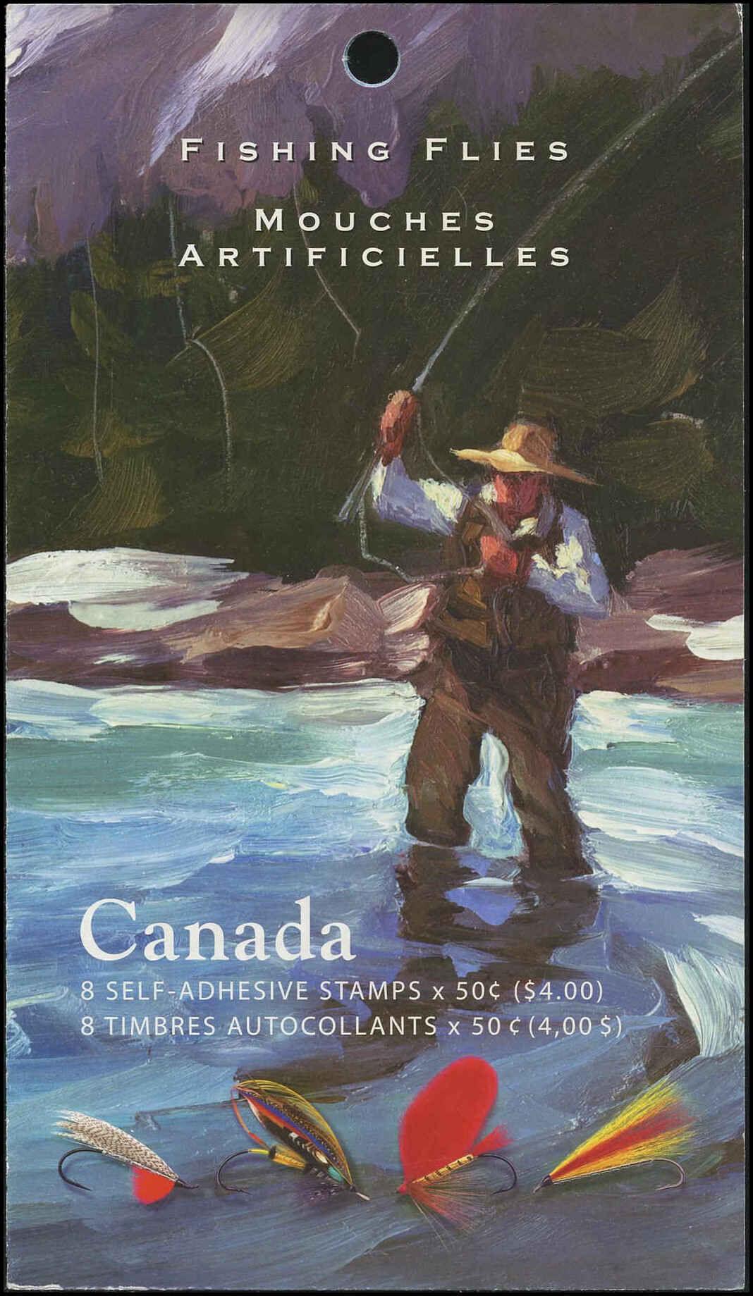 Buy Canada #2088 - Fishing Flies (2005) 4 x 50¢ - Booklet pane of 4 stamps  (#2088a-d) (BK306)