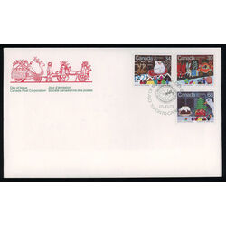 canada stamp 1067 9 fdc santa claus parade 1985