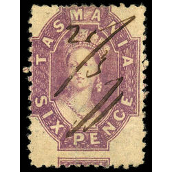 tasmania stamp 32 queen victoria 1864