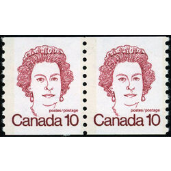 canada stamp 605iii pair queen elizabeth ii 1976