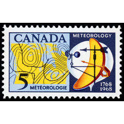 canada stamp 479ii weather map and instruments 5 1968