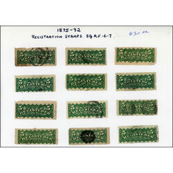 canada registration stamps 2 and 5