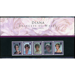great britain stamp 1795a portraits of diana 1998 COT MVFNH