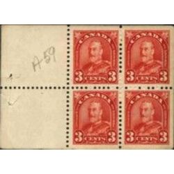 canada stamp bk booklets bk19a king george v 1931