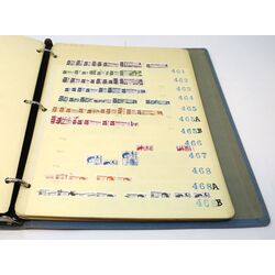 canada stock sheets in a gray album