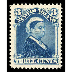 newfoundland stamp 49 queen victoria 3 1880 M VFNH 005
