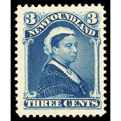 newfoundland stamp 49 queen victoria 3 1880 M VFNH 003