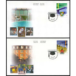 canada stamp 2033 4 universities 2004 FDC