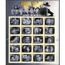 us stamp postage issues 4414 early tv memories 2009