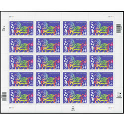 us stamp postage issues 3559 chinese new year year of the horse 34 2002 M PANE
