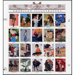 us stamp postage issues 3502 american illustrators 2001