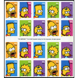 us stamp postage issues 4403b the simpsons television show 20th anniversary 2009