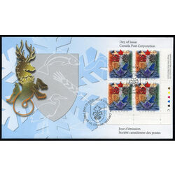 canada stamp 1614 canada s heraldic tradition 45 1996 FDC LR