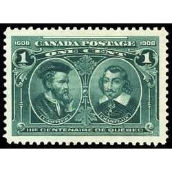 canada stamp 97 cartier champlain 1 1908 M XFNH 019